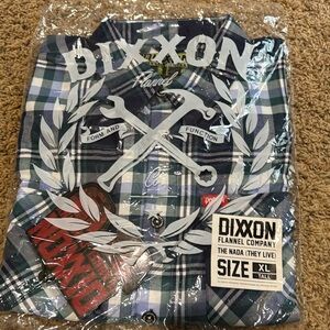 Men’s The Nada Dixxon Flannel, size XL Tall, Brand new